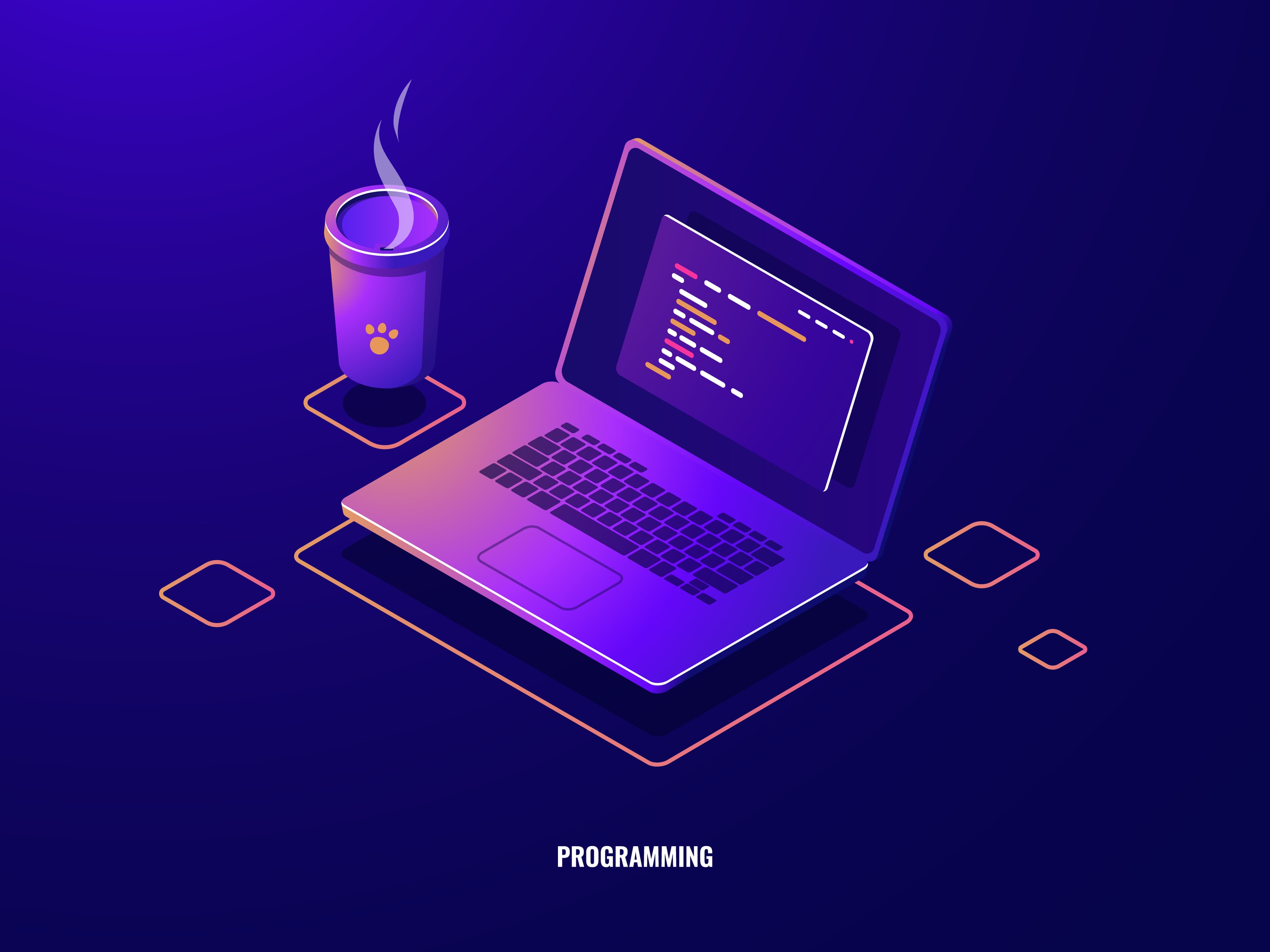 Abstract web development background